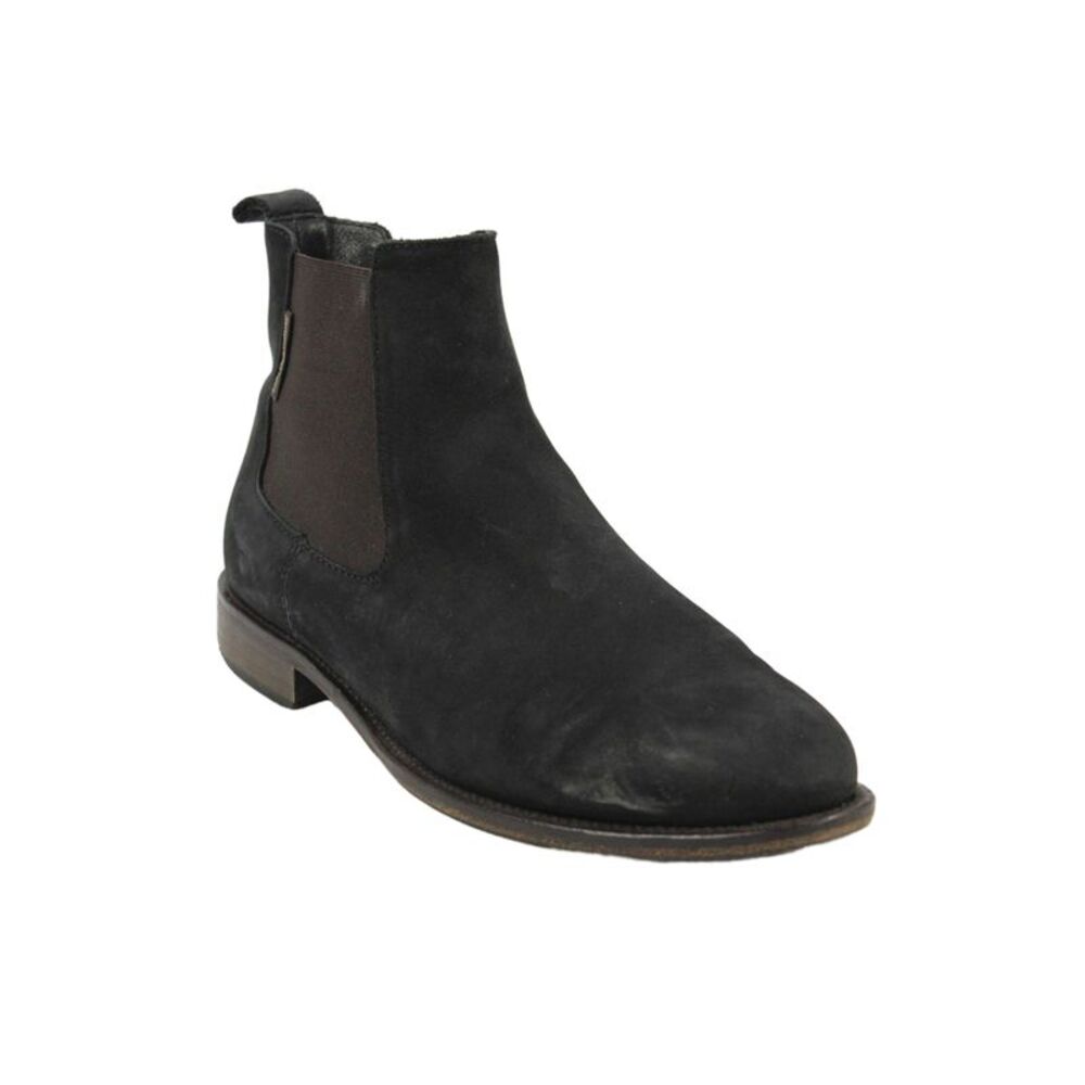 Russell & Bromley Womens Slip On Round Toe Suede Ankle Boots Black Size 39.5